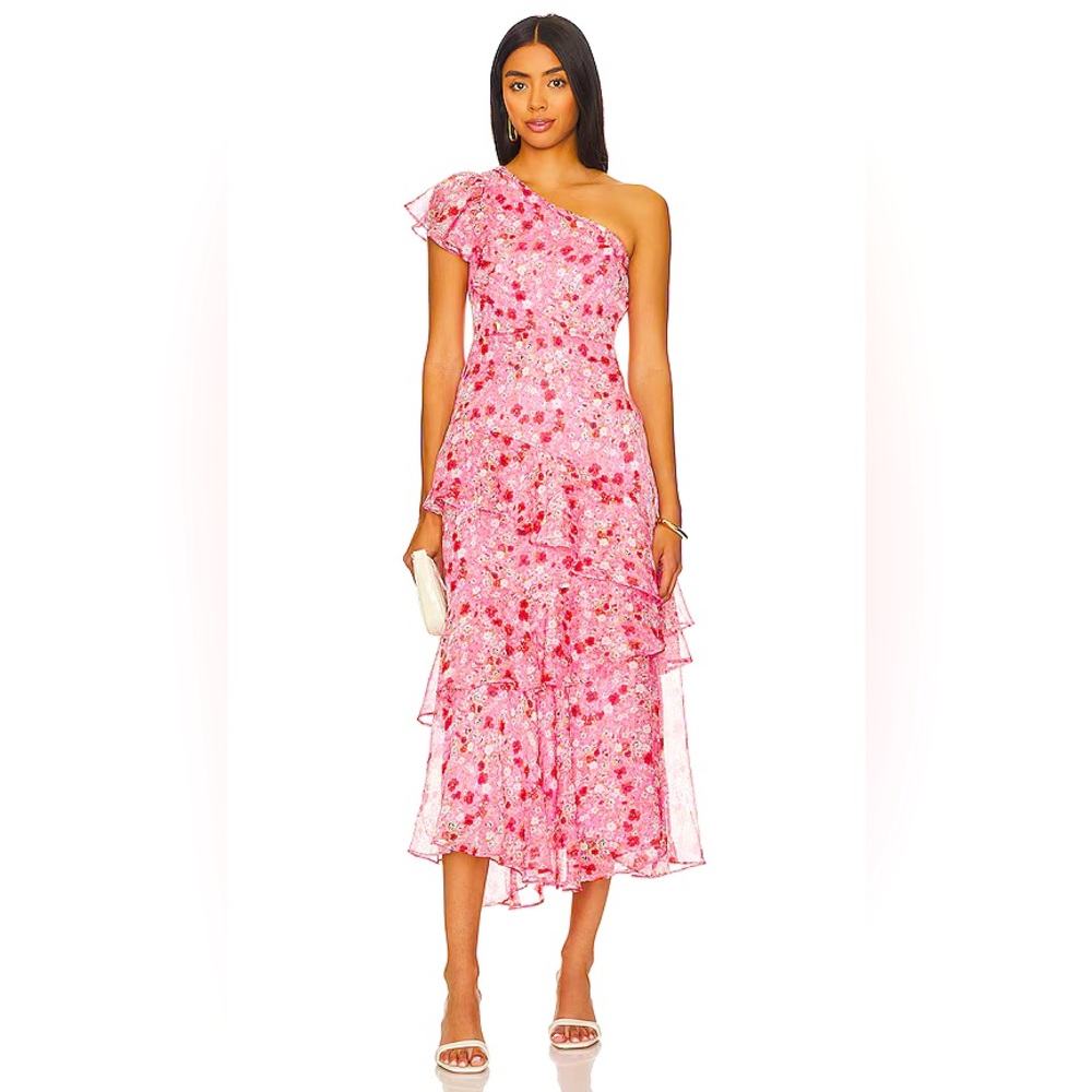 Victoriana Dress - Pink/Red